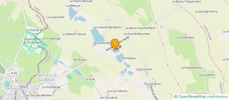 localisation de l'entreprise MONSIEUR JEAN-PIERRE DORE à SAINT-CYR-LE-GRAVELAIS