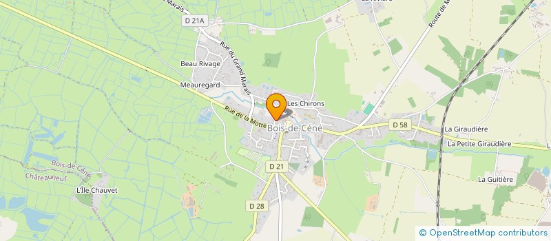 localisation de l'entreprise MONSIEUR JEAN-PIERRE DOUCET  BOIS-DE-CENE