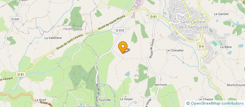 localisation de l'entreprise MONSIEUR JEAN-PIERRE DUBOEUF  SAINT-LAURENT-DE-CHAMOUSSET