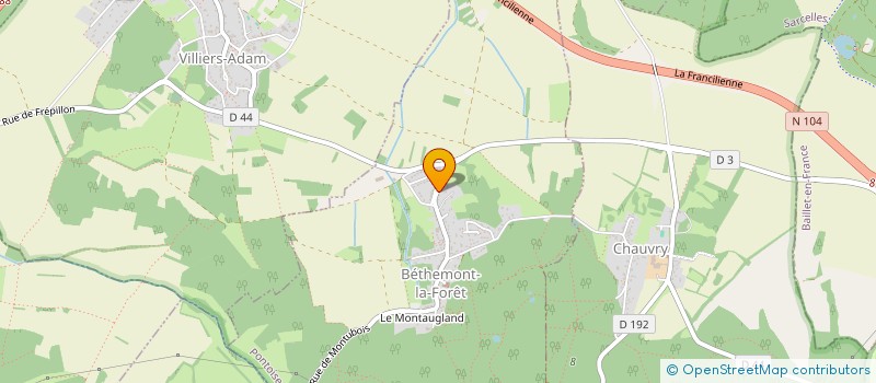 localisation de l'entreprise MONSIEUR JEAN-PIERRE DUBOIS  BETHEMONT-LA-FORET