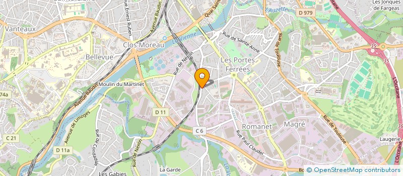 localisation de l'entreprise MONSIEUR JEAN-PIERRE DUBREUIL à LIMOGES