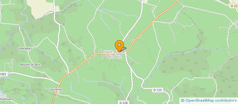 localisation de l'entreprise MONSIEUR JEAN-PIERRE DUCHAMPS  SAINT-ANDRE-DU-BOIS