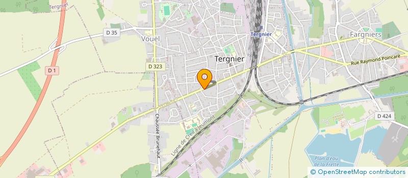 localisation de l'entreprise MONSIEUR JEAN-PIERRE DUCLAUX à TERGNIER