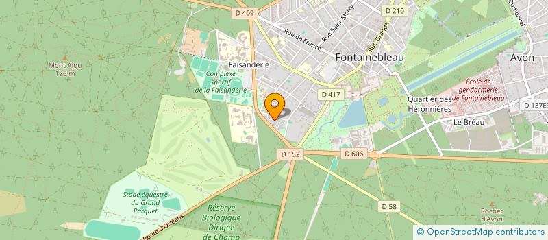 localisation de l'entreprise MONSIEUR JEAN-PIERRE DUGAST  FONTAINEBLEAU