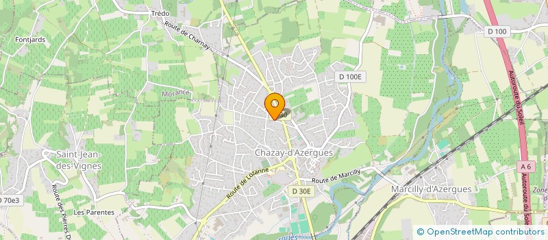 localisation de l'entreprise MONSIEUR JEAN-PIERRE DUGELAY  CHAZAY-D'AZERGUES