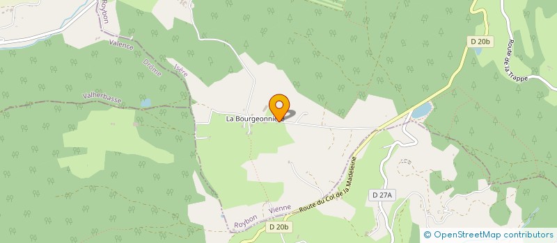 localisation de l'entreprise MONSIEUR JEAN-PIERRE DUMAS  ROYBON