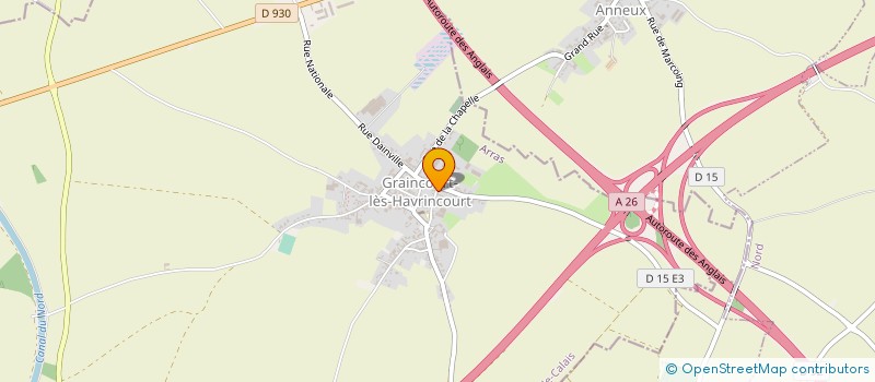 localisation de l'entreprise MONSIEUR JEAN-PIERRE DUMONT  GRAINCOURT-LES-HAVRINCOURT