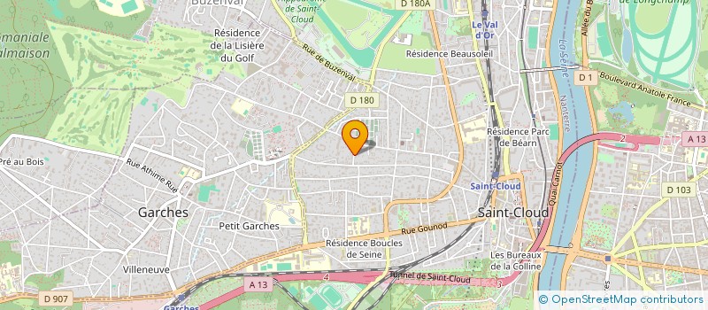 localisation de l'entreprise MONSIEUR JEAN PIERRE DUPE à SAINT-CLOUD