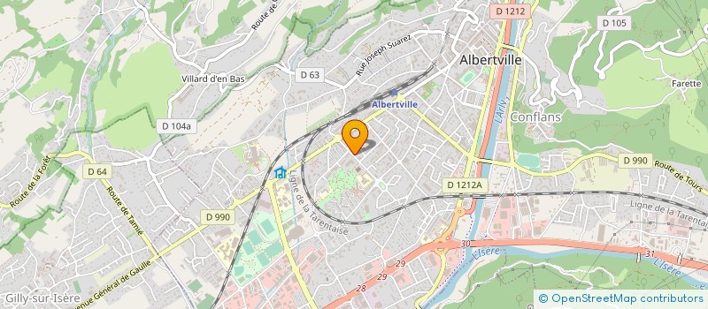 localisation de l'entreprise MONSIEUR JEAN-PIERRE DUPONT  ALBERTVILLE