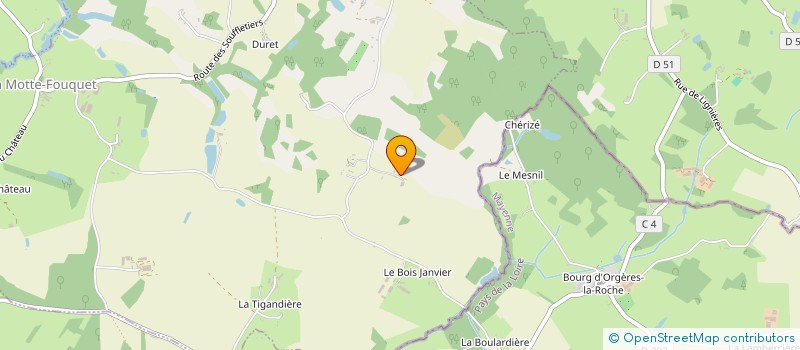 localisation de l'entreprise MONSIEUR JEAN-PIERRE DUVAL à LA MOTTE FOUQUET