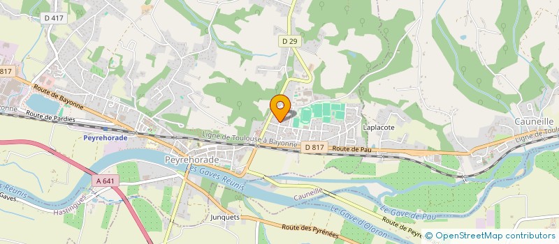 localisation de l'entreprise MONSIEUR JEAN-PIERRE DUVERT  PEYREHORADE