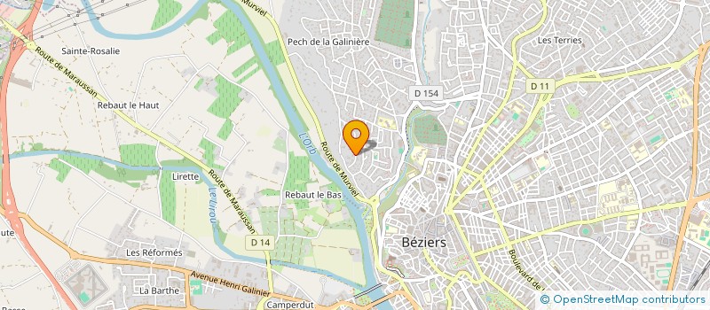 localisation de l'entreprise MONSIEUR JEAN-PIERRE EGUILAZ à BEZIERS