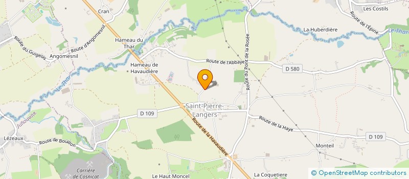 localisation de l'entreprise MONSIEUR JEAN-PIERRE ENCOIGNARD  SAINT-PIERRE-LANGERS