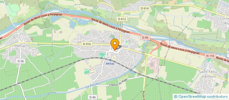 localisation de l'entreprise MONSIEUR JEAN-PIERRE ESCACH  MILLAS