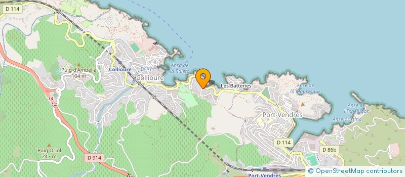 localisation de l'entreprise MONSIEUR JEAN PIERRE ESTABLET  COLLIOURE