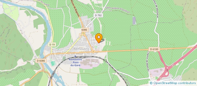 localisation de l'entreprise MONSIEUR JEAN-PIERRE FABREGUETTE  REMOULINS