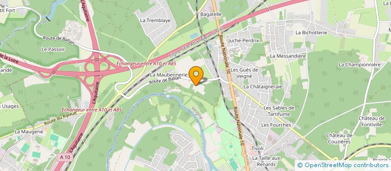 localisation de l'entreprise MONSIEUR JEAN-PIERRE FAUCHER  MONTBAZON