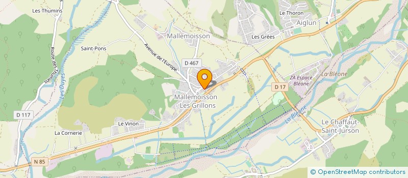 localisation de l'entreprise MONSIEUR JEAN PIERRE FAUDON à AIGLUN
