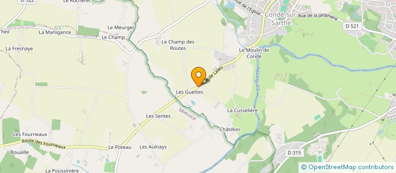 localisation de l'entreprise MONSIEUR JEAN-PIERRE FAUVEAU à CONDE-SUR-SARTHE