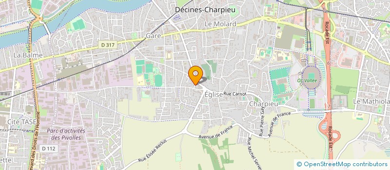 localisation de l'entreprise MONSIEUR JEAN-PIERRE FAYE-CHENU  DECINES-CHARPIEU