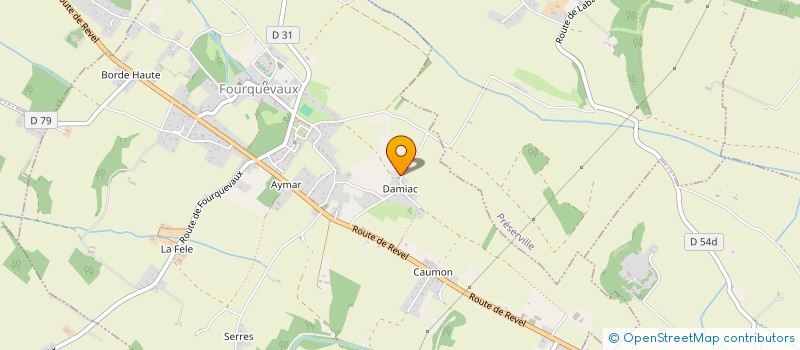 localisation de l'entreprise MONSIEUR JEAN-PIERRE FORGUES  FOURQUEVAUX