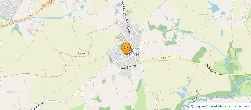 localisation de l'entreprise MONSIEUR JEAN-PIERRE FORTINEAU  LA CHAPELLE-HERMIER