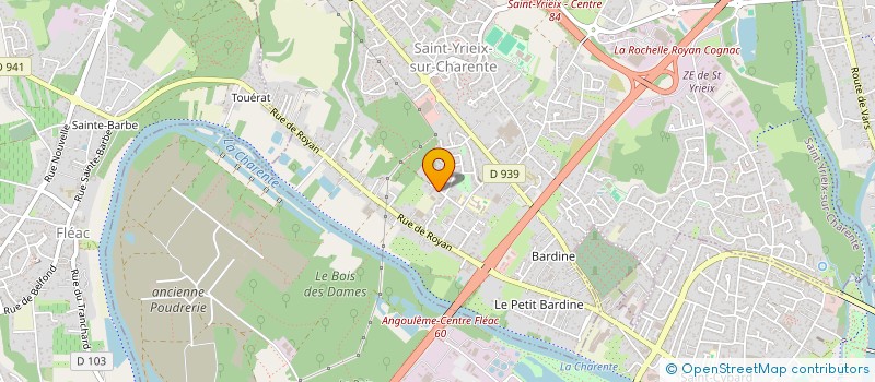 localisation de l'entreprise MONSIEUR JEAN-PIERRE FOUGERE à SAINT-YRIEIX-SUR-CHARENTE