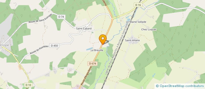 localisation de l'entreprise MONSIEUR JEAN-PIERRE FOUILLET  ASNIERES-LA-GIRAUD