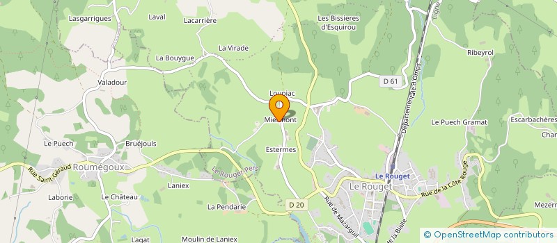 localisation de l'entreprise MONSIEUR JEAN-PIERRE FOUR à LE ROUGET-PERS