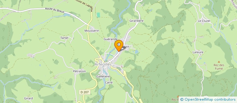 localisation de l'entreprise MONSIEUR JEAN-PIERRE FRANCOIS  ARFEUILLES