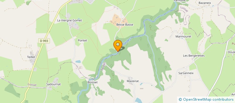 localisation de l'entreprise MONSIEUR JEAN PIERRE GALLITRE  LUSSAT