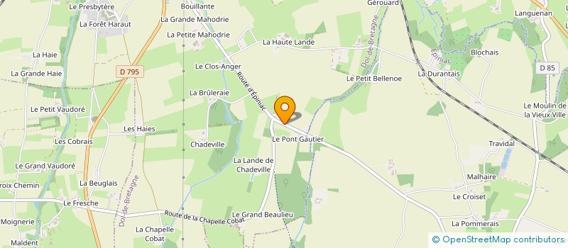 localisation de l'entreprise MONSIEUR JEAN-PIERRE GANIER  SAINT-BROLADRE