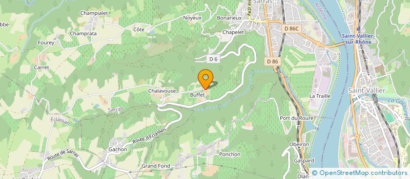 localisation de l'entreprise MONSIEUR JEAN-PIERRE GARDON  SARRAS