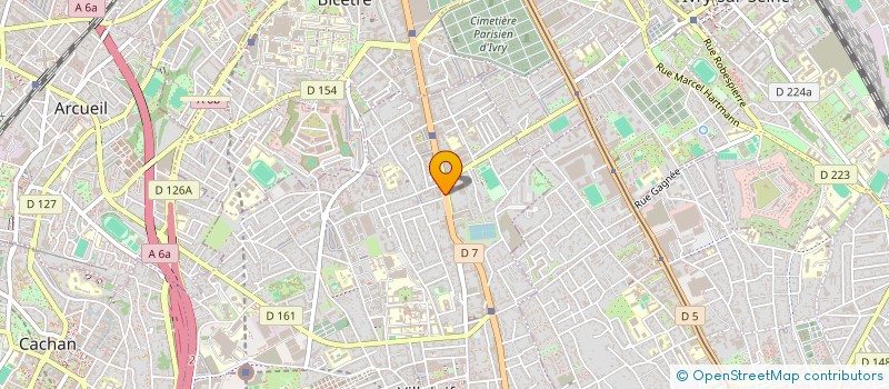 localisation de l'entreprise MONSIEUR JEAN PIERRE GARNIER  VILLEJUIF