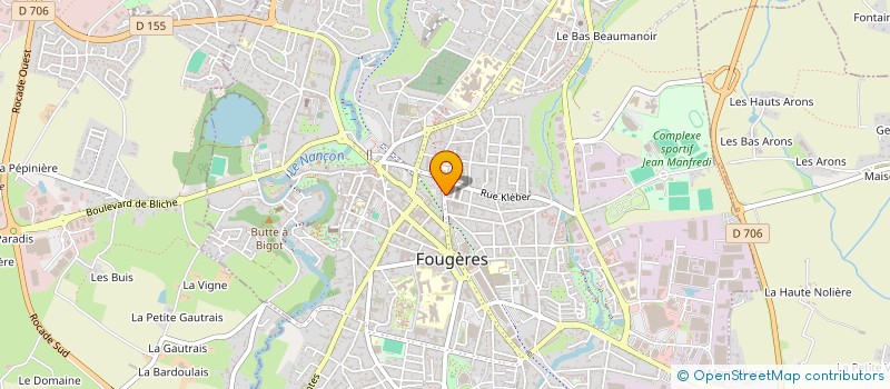 localisation de l'entreprise MONSIEUR JEAN-PIERRE GARNIER  FOUGERES