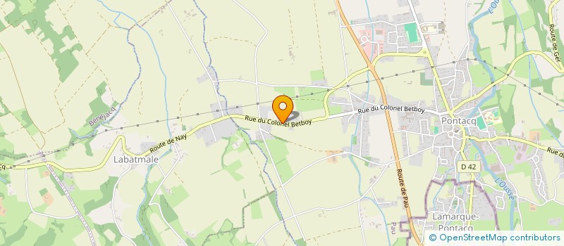 localisation de l'entreprise MONSIEUR JEAN-PIERRE GARUET-LEMPIROU  PONTACQ