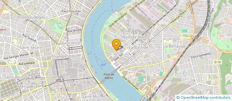 localisation de l'entreprise MONSIEUR JEAN PIERRE GAURY  BORDEAUX