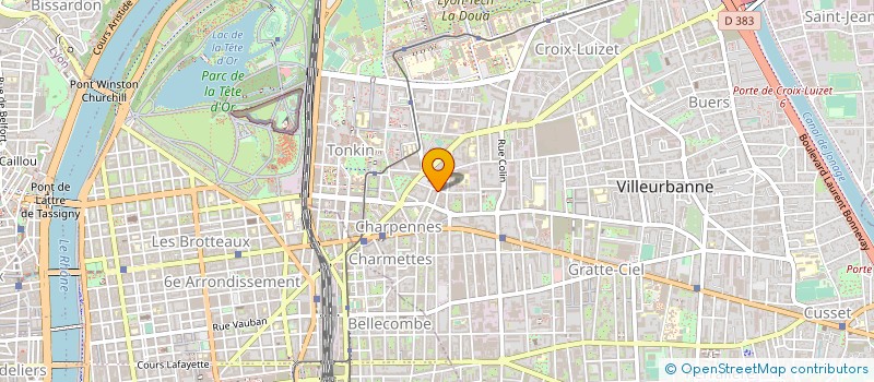 localisation de l'entreprise MONSIEUR JEAN PIERRE GAUTHIER  VILLEURBANNE