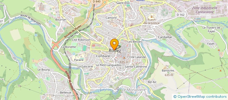 localisation de l'entreprise MONSIEUR JEAN-PIERRE GAYRARD  RODEZ