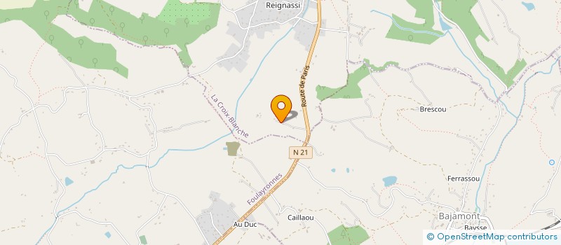 localisation de l'entreprise MONSIEUR JEAN-PIERRE GEORG  LA CROIX-BLANCHE