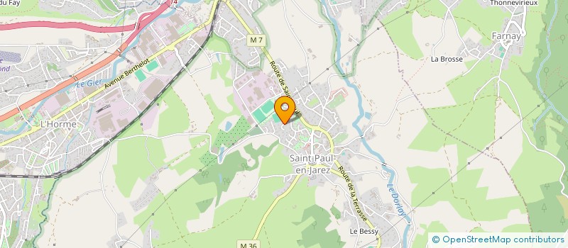 localisation de l'entreprise MONSIEUR JEAN PIERRE GERIN  SAINT-PAUL-EN-JAREZ