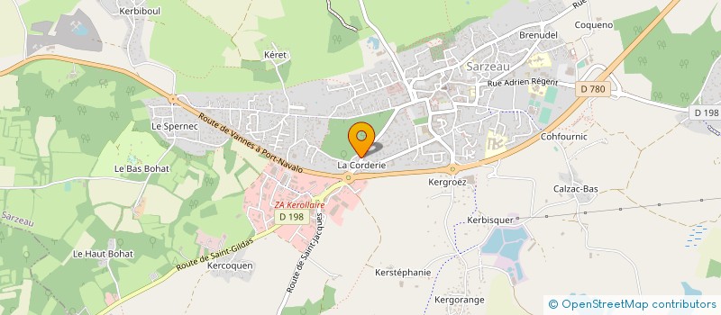 localisation de l'entreprise MONSIEUR JEAN PIERRE GEROT  SARZEAU