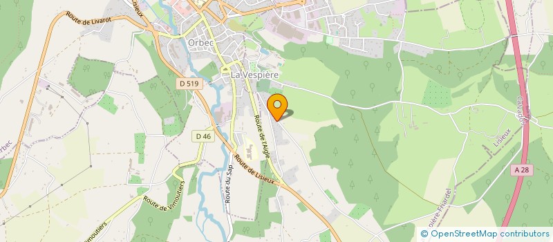 localisation de l'entreprise MONSIEUR JEAN-PIERRE GESLAIN  LA VESPIERE-FRIARDEL