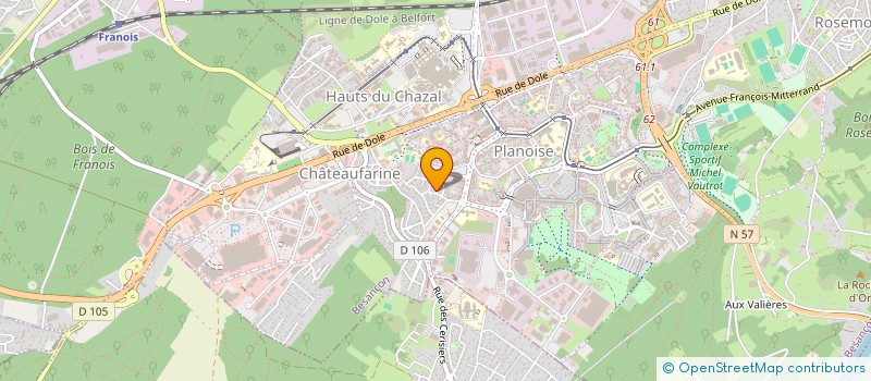localisation de l'entreprise MONSIEUR JEAN-PIERRE GEVREY à BESANCON