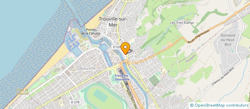 localisation de l'entreprise MONSIEUR JEAN-PIERRE GILOT à TROUVILLE-SUR-MER