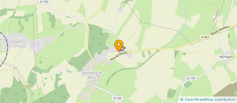 localisation de l'entreprise MONSIEUR JEAN PIERRE GLOAGUEN  SAUVIGNY-LE-BOIS