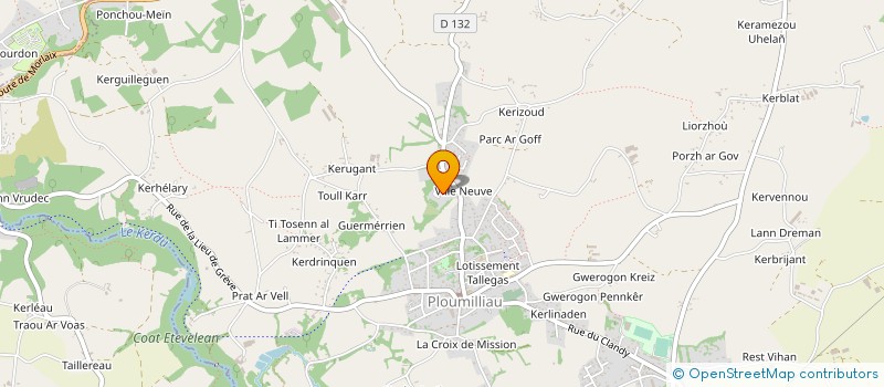 localisation de l'entreprise MONSIEUR JEAN-PIERRE GLORION à PLOUMILLIAU