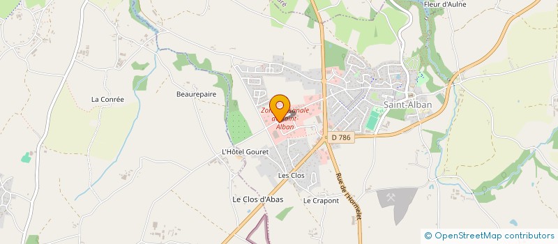 localisation de l'entreprise MONSIEUR JEAN-PIERRE GLORO  SAINT-ALBAN