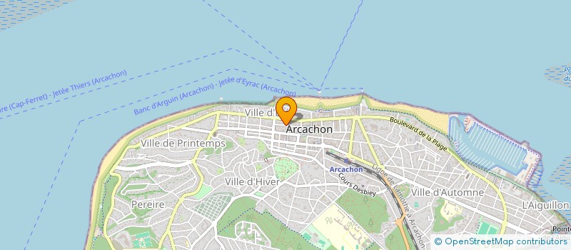 localisation de l'entreprise MONSIEUR JEAN PIERRE GOMEZ Y CARA  ARCACHON