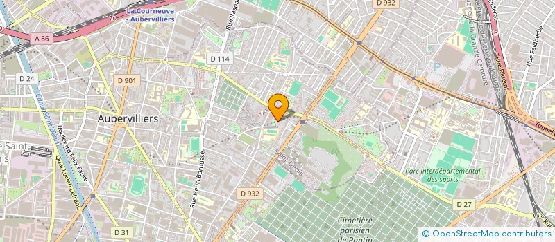 localisation de l'entreprise MONSIEUR JEAN PIERRE GOMIS  AUBERVILLIERS